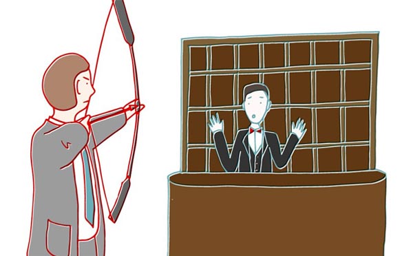 BigChange shoot the messenger cartoon