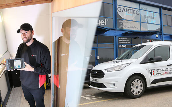 BigChange Gartec employee and vehicle