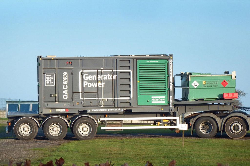 Generator Power Generator being driven to a field.