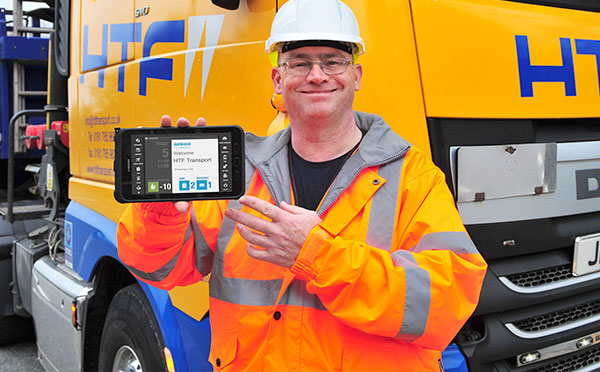 HTF Transport using a BigChange mobile device